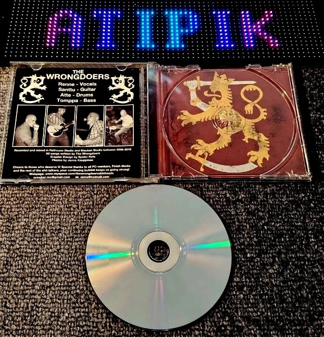 🋡 The Wrongdoers “Helsinki” - Cd oi! Finlandés Ultra Rare Collector Skinhead 🋡 – photo 4